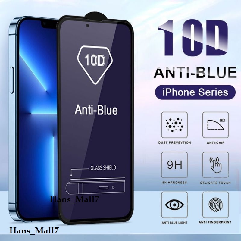 LAYAR Hans- Tempered CRM BLUE A-รังสี IPhone 5 5C 5G 5S 6 6G 6S 6+ 6S+ 7 8 7+ 8+ X XS XR XSMAX SE-20