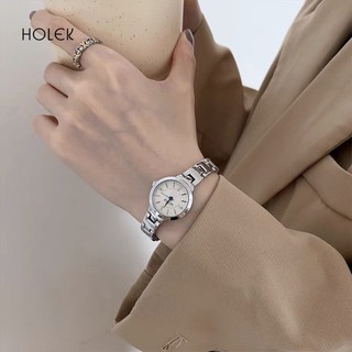 HOLEK 1159 Jam Tangan Wanita Anti Air Elegan Mewah Casual Quartz Jam Tangan Cewek Rantai Original