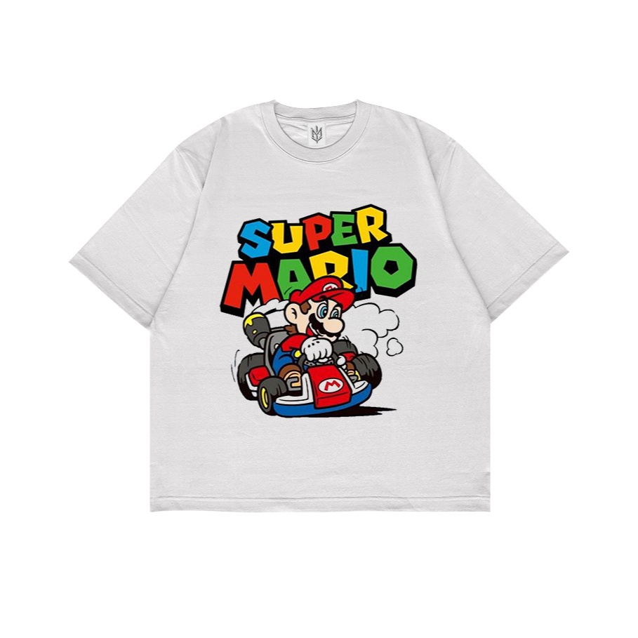 เสื้อยืดสําหรับเล่นเกม SUPER MARIO BROS NINTENDO GAMES 3 | เสื้อยืด OVERSIZE สีขาวสไตล์ Y2K VINTAGE 