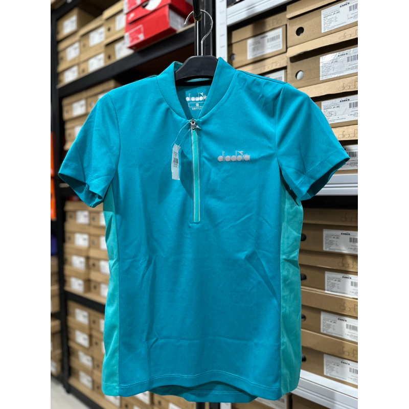 ชุดจักรยานผู้หญิง DIADORA DIAV6412684L PAVLOVA CYCLING TSHIRT ผู้หญิง สีฟ้า ORIGINAL