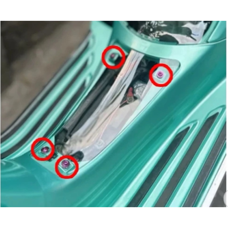 BOLT TITANIUM ฝาครอบแบตเตอรี่ VESPA SPRINT PRIMAVERA 4 BIJi
