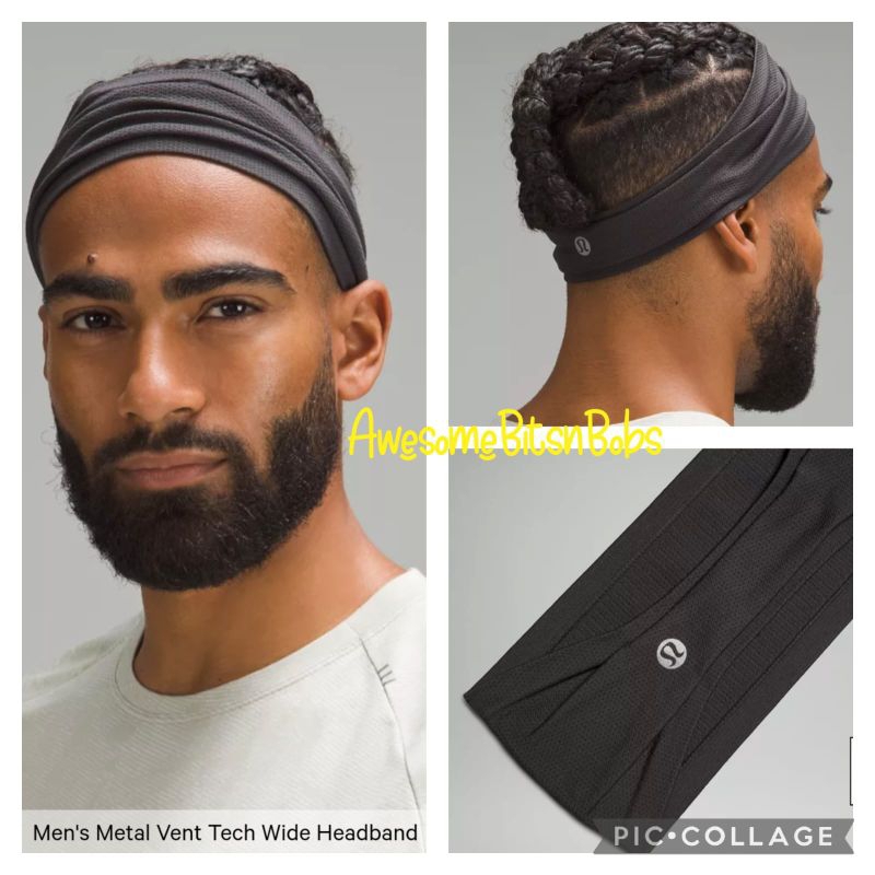 Lululemon Men& 39;s Metal Vent Tech Wide Headband