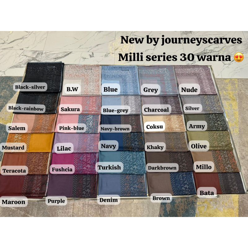 MILLIE SERIES โดย JOURNEY SCARVES/JOURNEY MILLIE SERIES