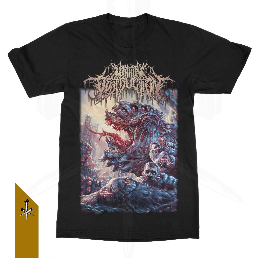 Deathcore เสื้อยืดเพลงโลหะพร้อมการทดสอบ I Tshirt Baju 100% ผ้าฝ้ายแท้ COMBED 24s ปกติ Fit