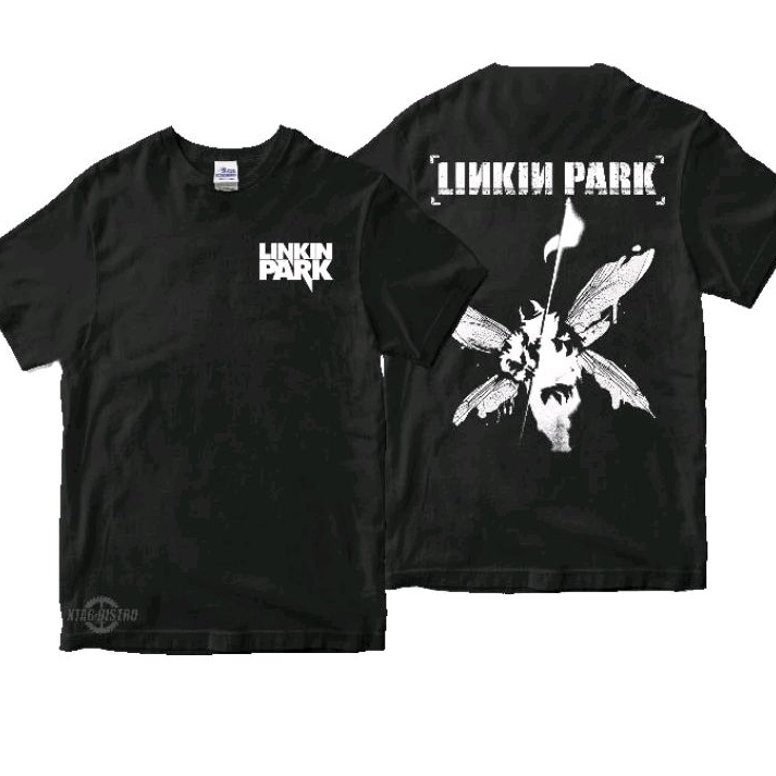 Linkin park band เสื้อยืดโลโก้โลหะ linkin park hybrid theory เสื้อยืด