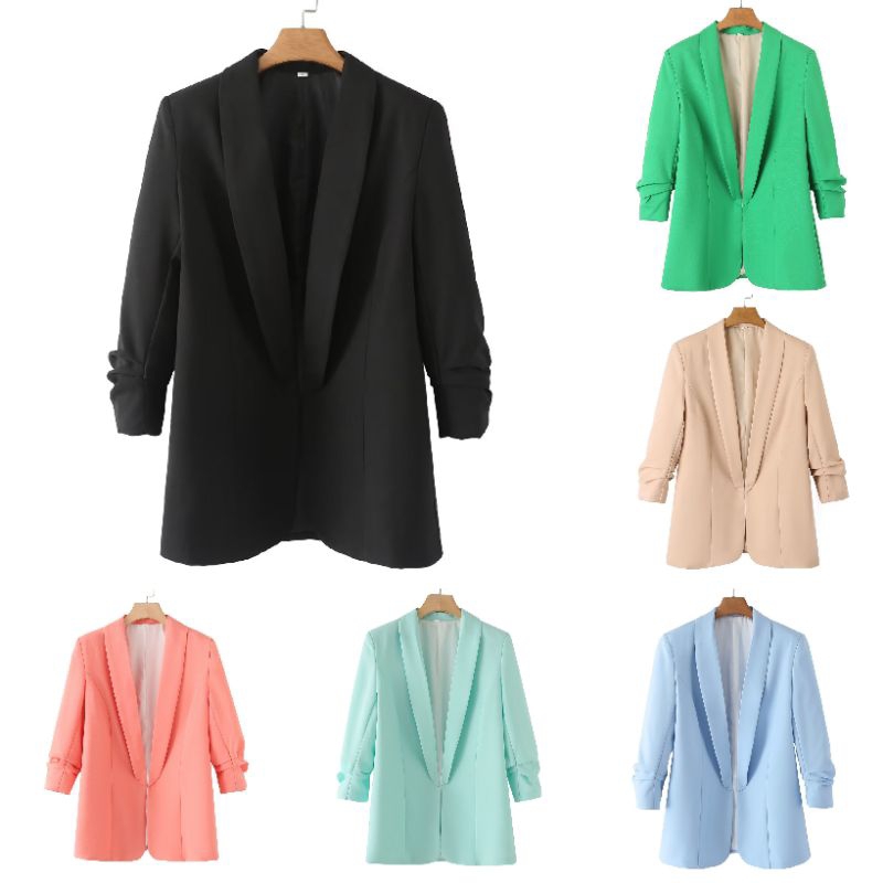 Khaki Strappy Blazer 75832 (TZ)