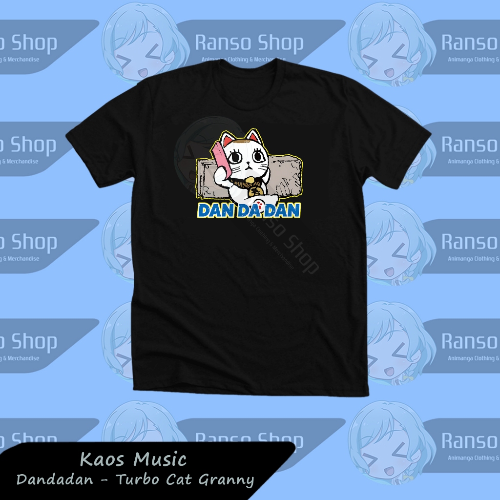 Momo Turbo Cat Granny Dandadan อะนิเมะเสื้อยืด / Turbo Granny Dandadan มังงะเสื้อ Danase Okarun อะนิ