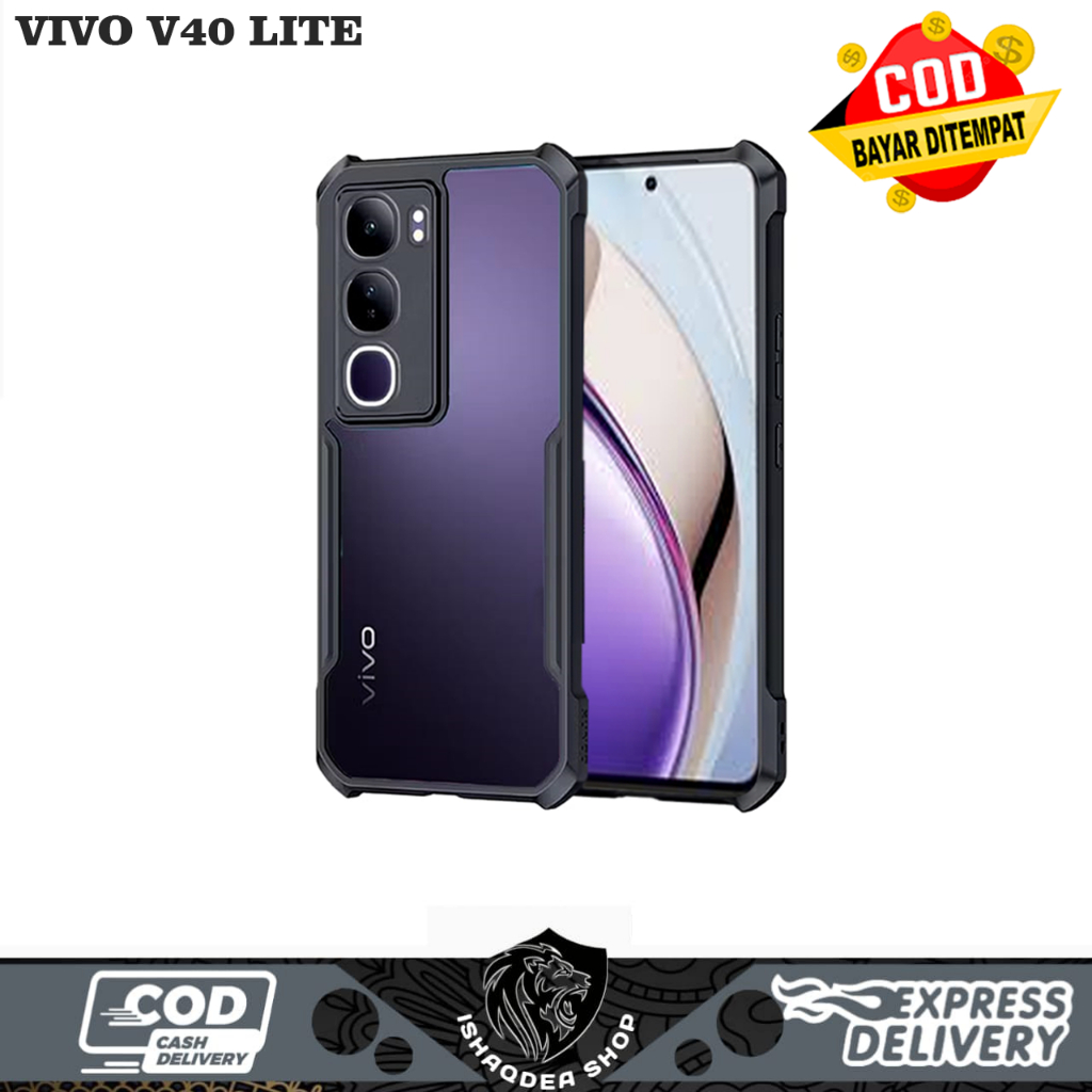 เคส VIVO V40 LITE V40 V40 PRO HARDCASE ARMOR TRANSPARENT SHOCKPROOF