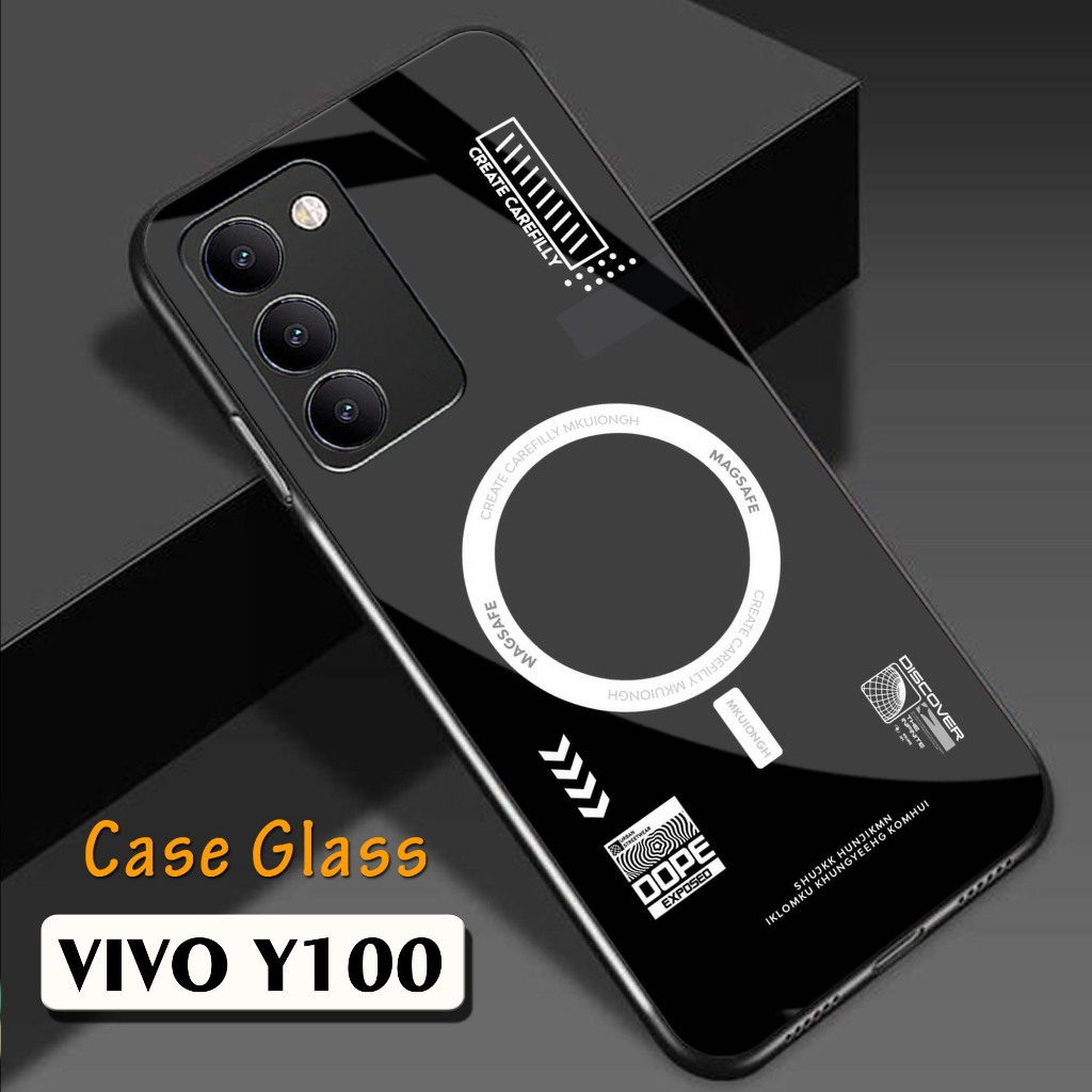 HP Glossy Glass Softcase สําหรับ Vivo Y100 - Vivo Y100 เคสโทรศัพท์ Vivo Y100 เคสโทรศัพท์ -K14
