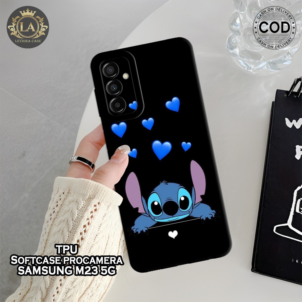 HP เคส Samsung M23 5G รุ่นล่าสุด - เคส Leviora - เคส Stitch แฟชั่น - Samsung M23 5G Softcase - เคส P