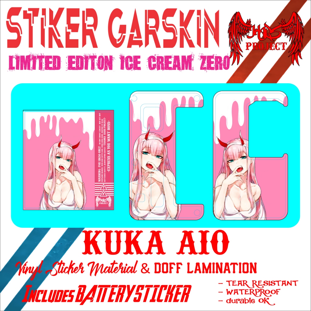 สติ๊กเกอร์ ZERO TWO ICE CREAM KUKA EDITION