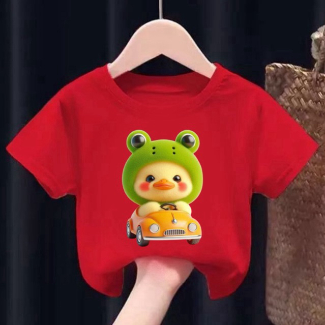 เสื้อยืดเด็ก Tops อายุ 2-10 ปี Yellow Duck Motif