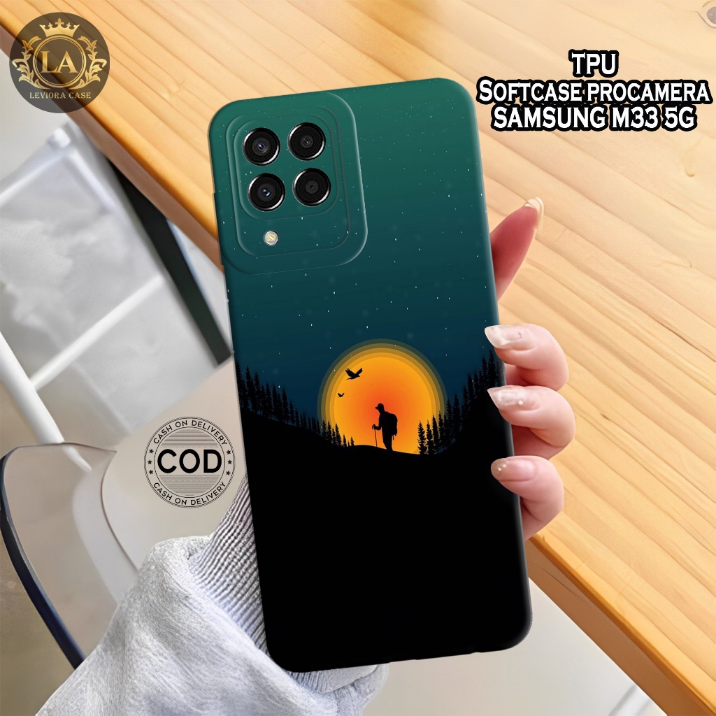 HP เคส Samsung M33 5G รุ่นล่าสุด - เคส Leviora - เคส Moon Fashion - Samsung M33 5G Softcase - เคสกล้