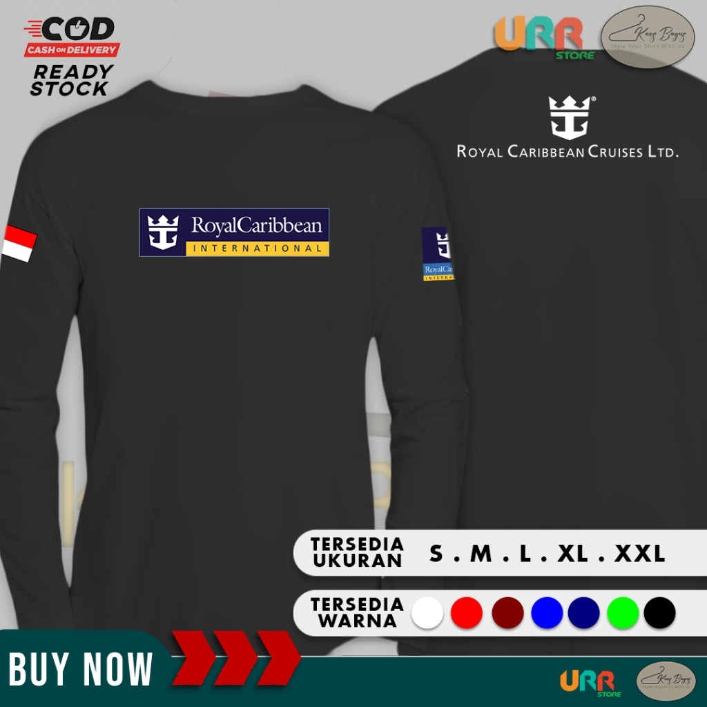 เสื้อยืดแขนยาว Royal Caribbean Cruise Ship | สําลีหวี 30s