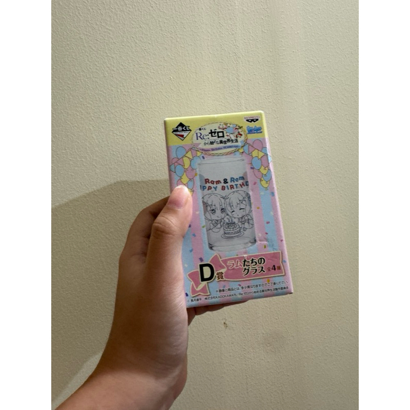 RE ZERO STARTING LIFE ในโลกใหม่ RAM REM ORIGINAL ญี่ปุ่น GACHA GASHA D แก้วเครื่องดื่มแก้ว ANIME MAN
