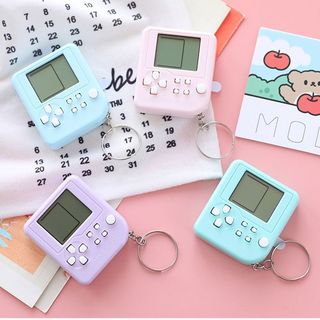 Mouseman - Gantungan Kunci Motor Mainan Game Mini Tetris Portable Klasik Ganci