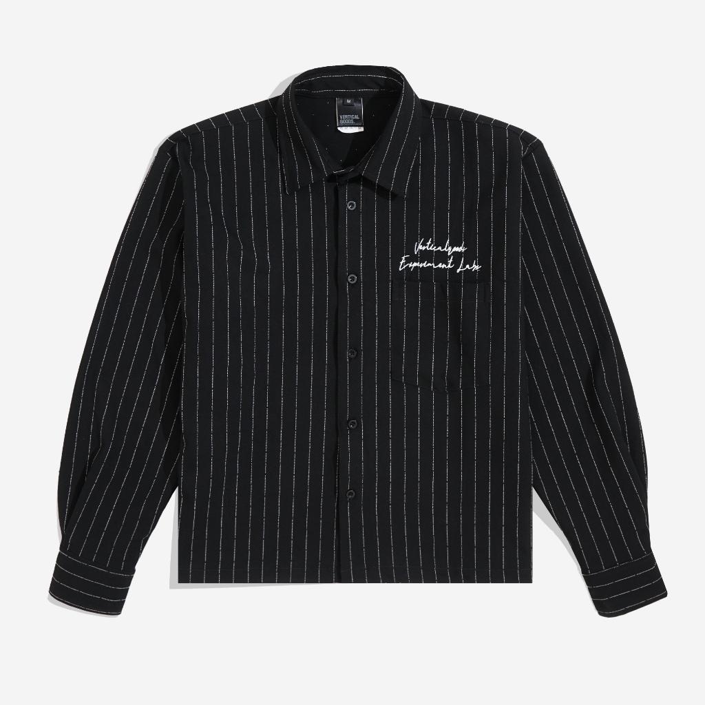 Hitam KEMEJA สินค้าแนวตั้ง | เสื้อเชิ้ตแขนยาว BOXYCROP สีดํา | ทอมสัน