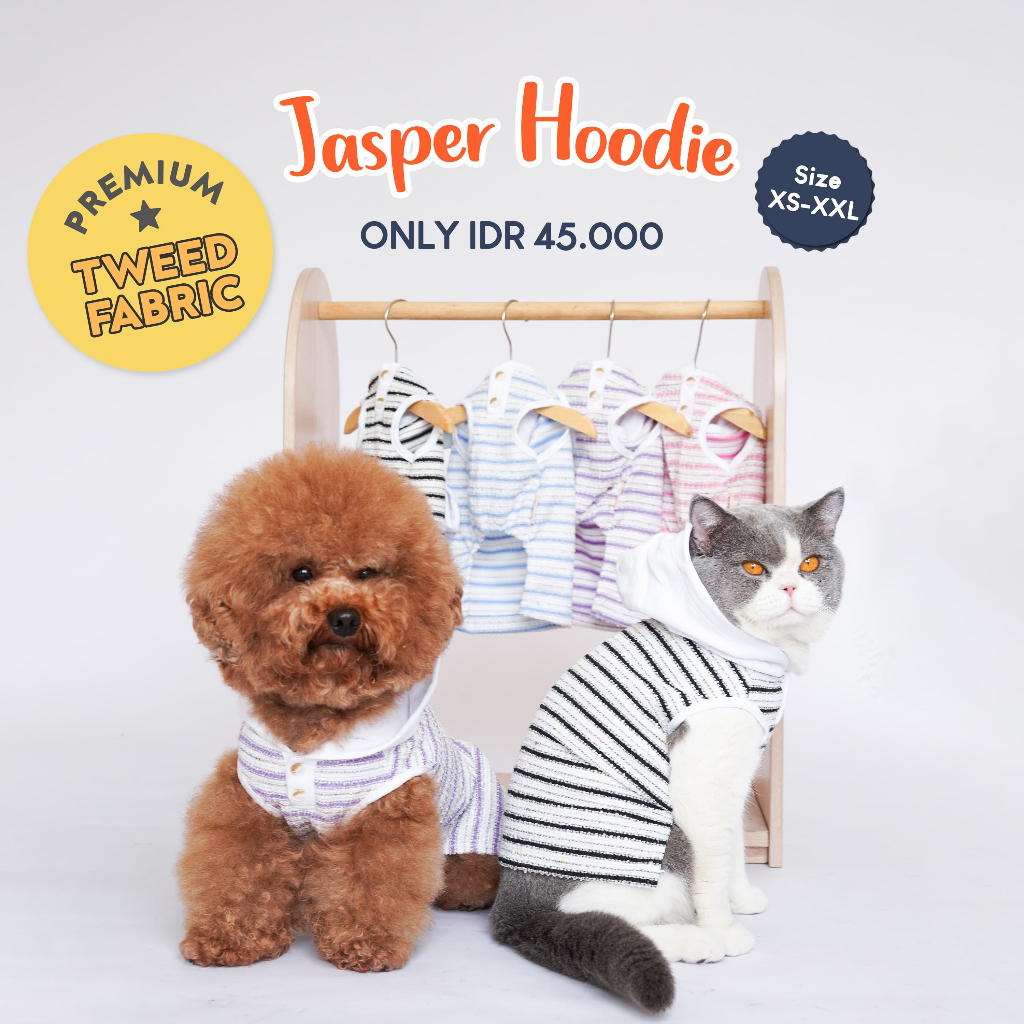 Pawlovin - เสื้อ Jasper Hoodie Dog & Cat