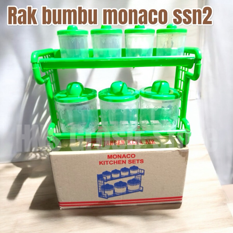 CUCI WAREHOUSE ชุดครัว - ชั้นวางเครื่องเทศซ้อน monaco ติด 7 กระปุก พร้อมช้อน
