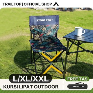 TrailTop Kursi Lipat Outdoor Portable Kursi Lipat Camping  Serbaguna Bangku Lipat Kecil Mudah dibawa
