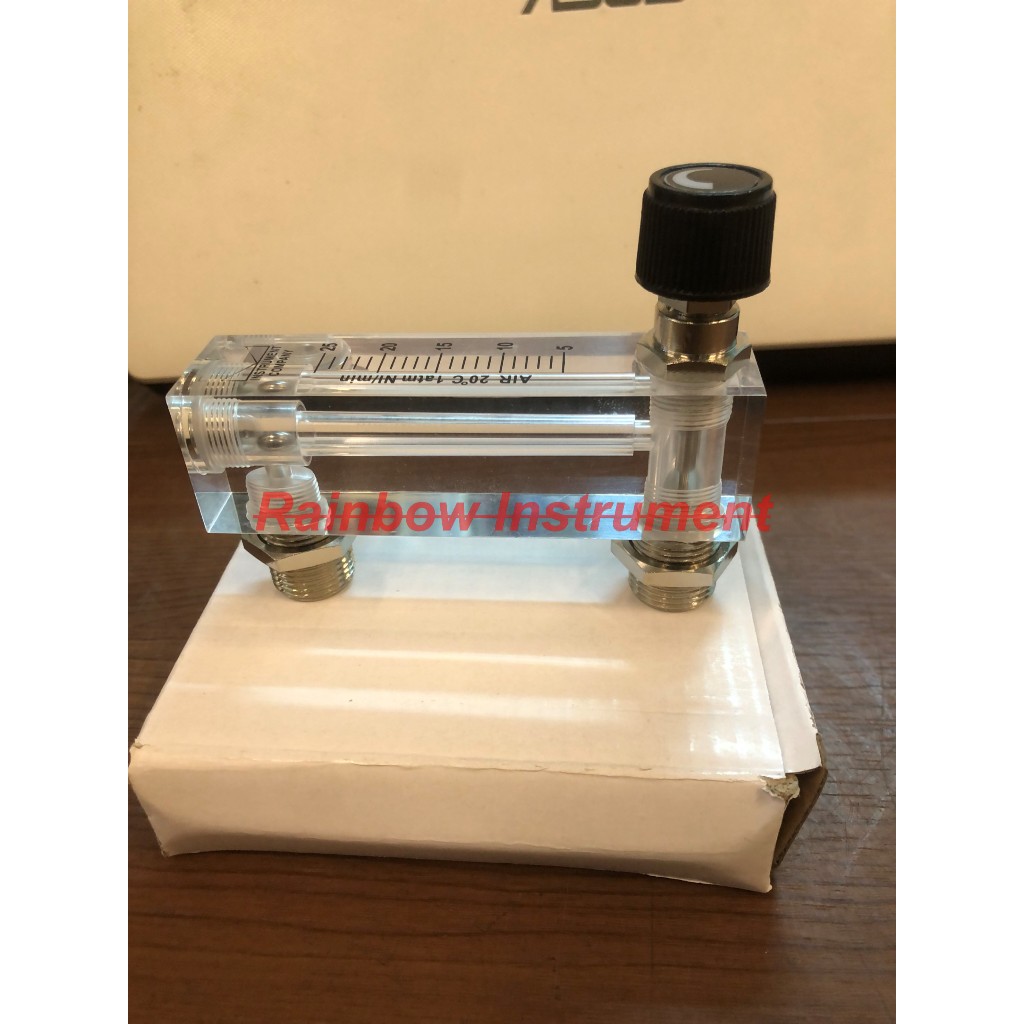 Flowmeter Air / Gas Rotameter (Air) LZM-6T Range 5-25L/Min Series Acrylic Flowmeter