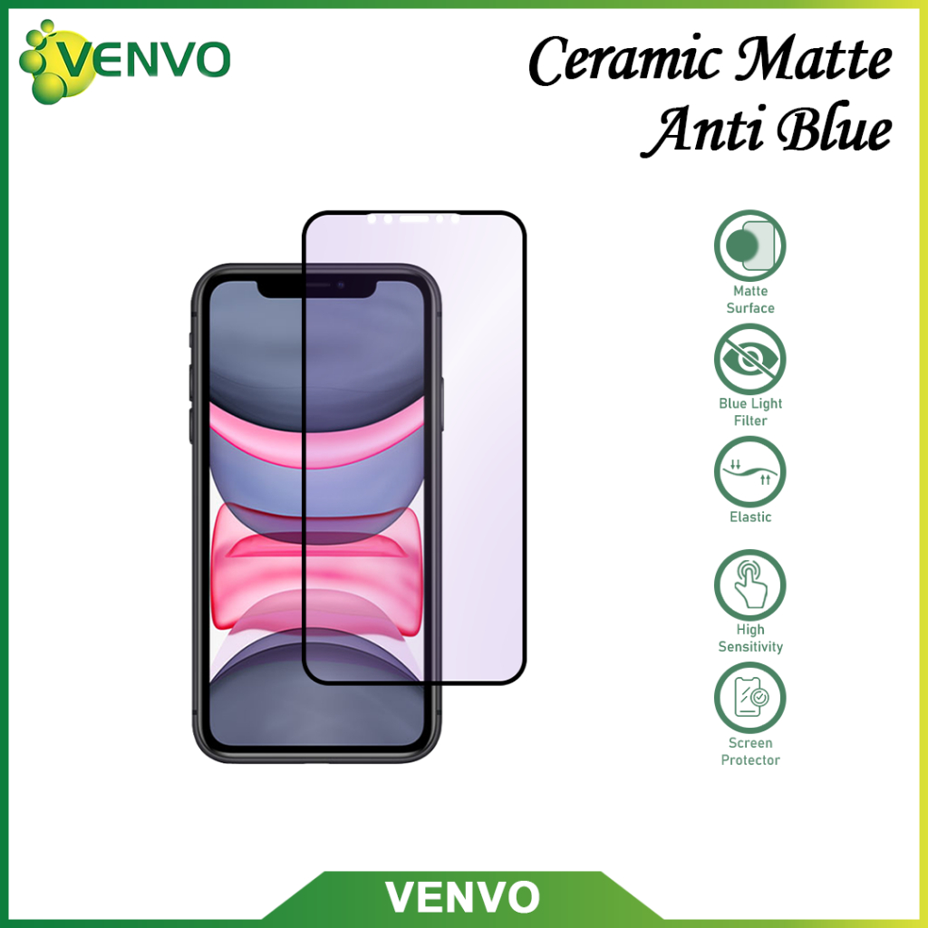 VENVO - เซรามิค Matte Anti Blue Vivo Y20 Y20S Y20i Y12S Y21 Y21S Y21T Y21A Y22 2022 Y36 4G 5G Y27S Y