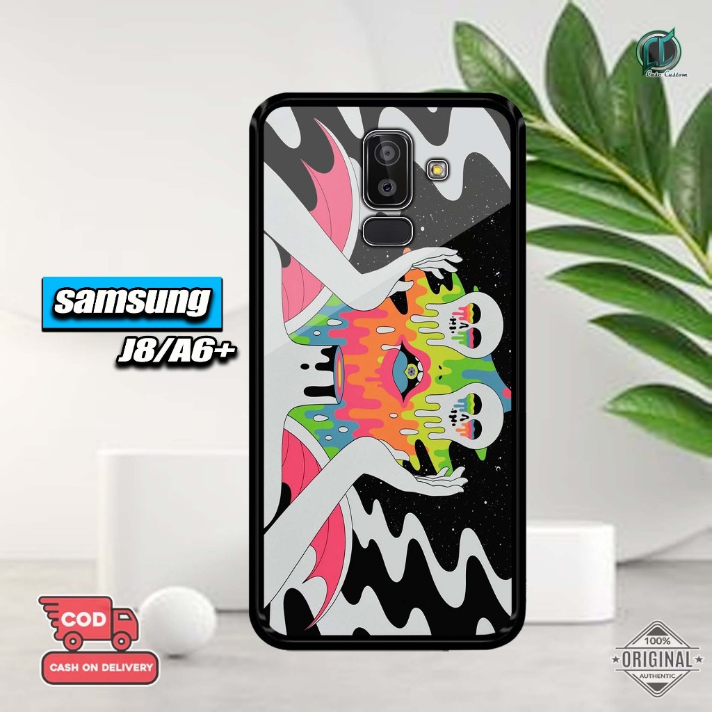 เคส Samsung J82018/A6plus ล่าสุด 2D Glossy Hardcase [Aimation Motif] Samsung J8/A6plus Hardcase Soft
