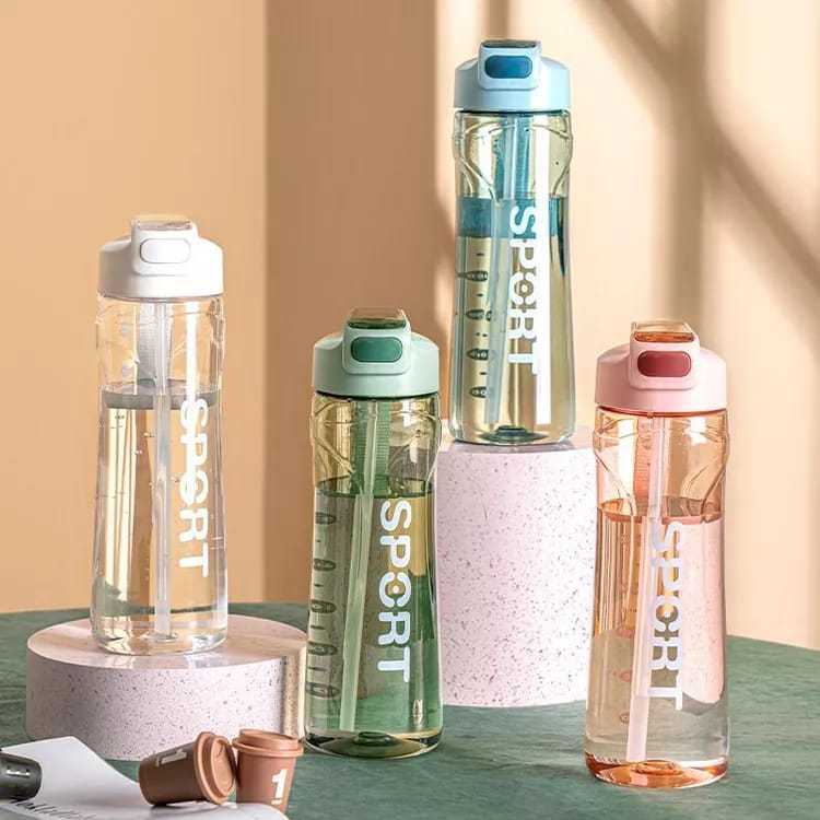 ใหม่ล่าสุดขวดใส่เครื่องดื่มกีฬา 800ML CAPACITY FREE STRAW BPA FREE CODE TY 2039