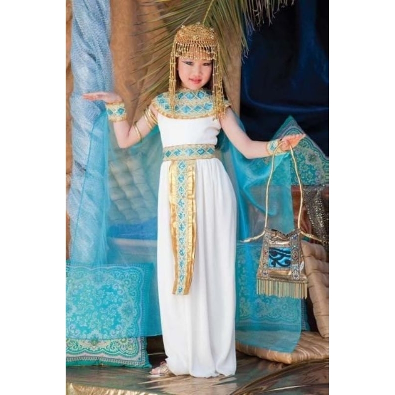 RATTU Cleopatra Costume/ Egyptian Queen Costume/ Egyptian King Clothes/ ชุดคลีโอพัตราเด็ก/ชุดคลีโอพัตราสตรี/เสื้อผ้าเด็ก/เสื้อผ้าเด็ก/เสื้อผ้าคลีโอพัตรา