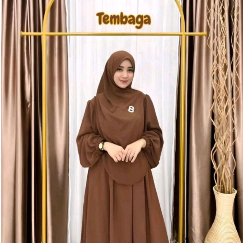 GAMIS CRINKLE SET HIJAB SYARI LATEST VIRAL