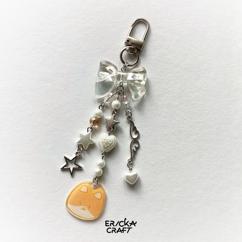 TEOLAEGI BAEKHYUN EXO KEYCHAIN BEADS CHARM PAPER SHRINK AESTHETIC โดย ERICKA CRAFT
