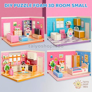 TAIYO DIY Puzzle Foam 3D Room Small Busa Ruangan Kecil Jigsaw Montessori Sensori Edukasi Mainan