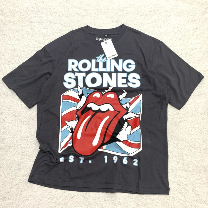 เสื้อยืดโอเวอร์ไซส์ Rolling Stone - เสื้อยืดวงหินกลิ้งวินเทจ