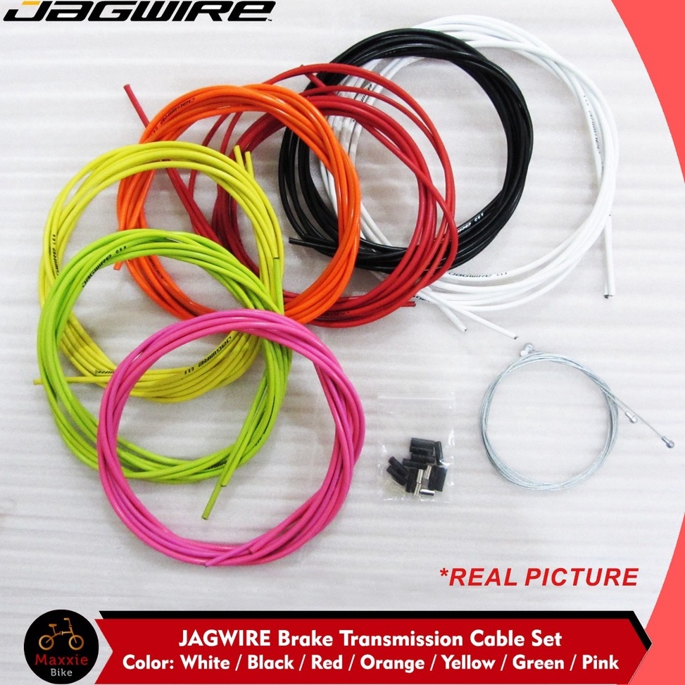 สต็อกจํากัด JAGWIRE ชุดสายเบรค Shifter สายเบรค Shifter Housing Endcap จักรยานเสือหมอบ MTB SELI