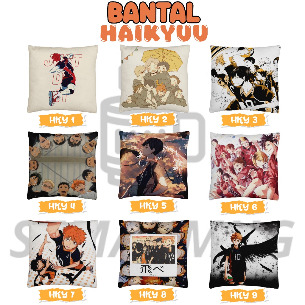 KATUN HAIKYUU PILLOW MADE OF COTTON/VELVET ANIME GIFT HAMPERS ของขวัญ CUSSION SOFA CUSTOM SAMUG