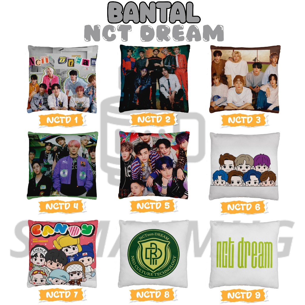 KATUN NCT DREAM PILLOW MADE OF COTTON/VELVET KPOP THEME ของขวัญ HAMPERS ของขวัญ CUSSION SOFA CUSTOM 