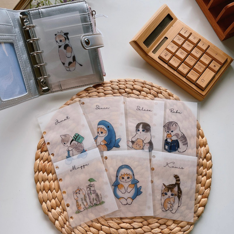 (ไซส์ M5) ราคา 1 แผ่น / CASH ENVELOPE Ring 5 / เครื่องผูกรู M5 / A7 minisa