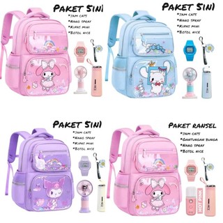 TERBARU PAKET 5 IN 1 COMBO HEMAT Tas ransel sekolah anak perempuan sd karakter kartun Melody Ukuran besar model terbaru