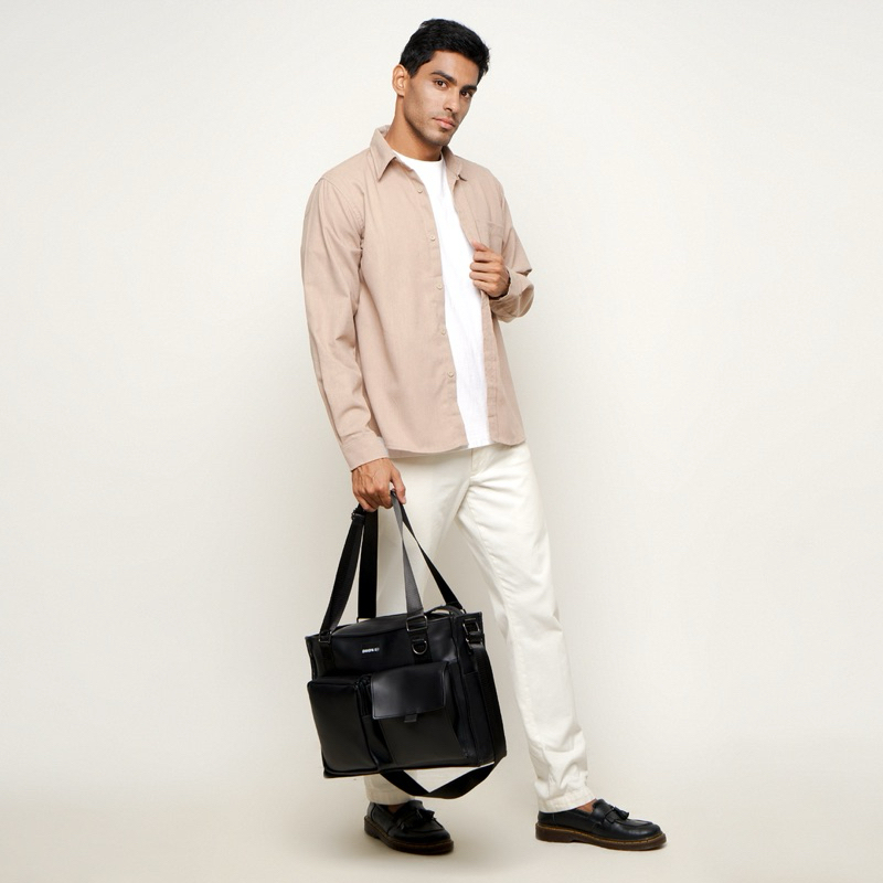 Dhon id SEVERIN tote bag กระเป๋าสะพายสํานักงานมัลติฟังก์ชั่น