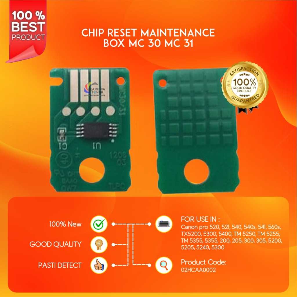 CHIP RESET MAITENANCE กล่อง MC 30 MC 31 MC 30 31 สําหรับ Canon pro 520 521 540 540s 541 560s TX5200 