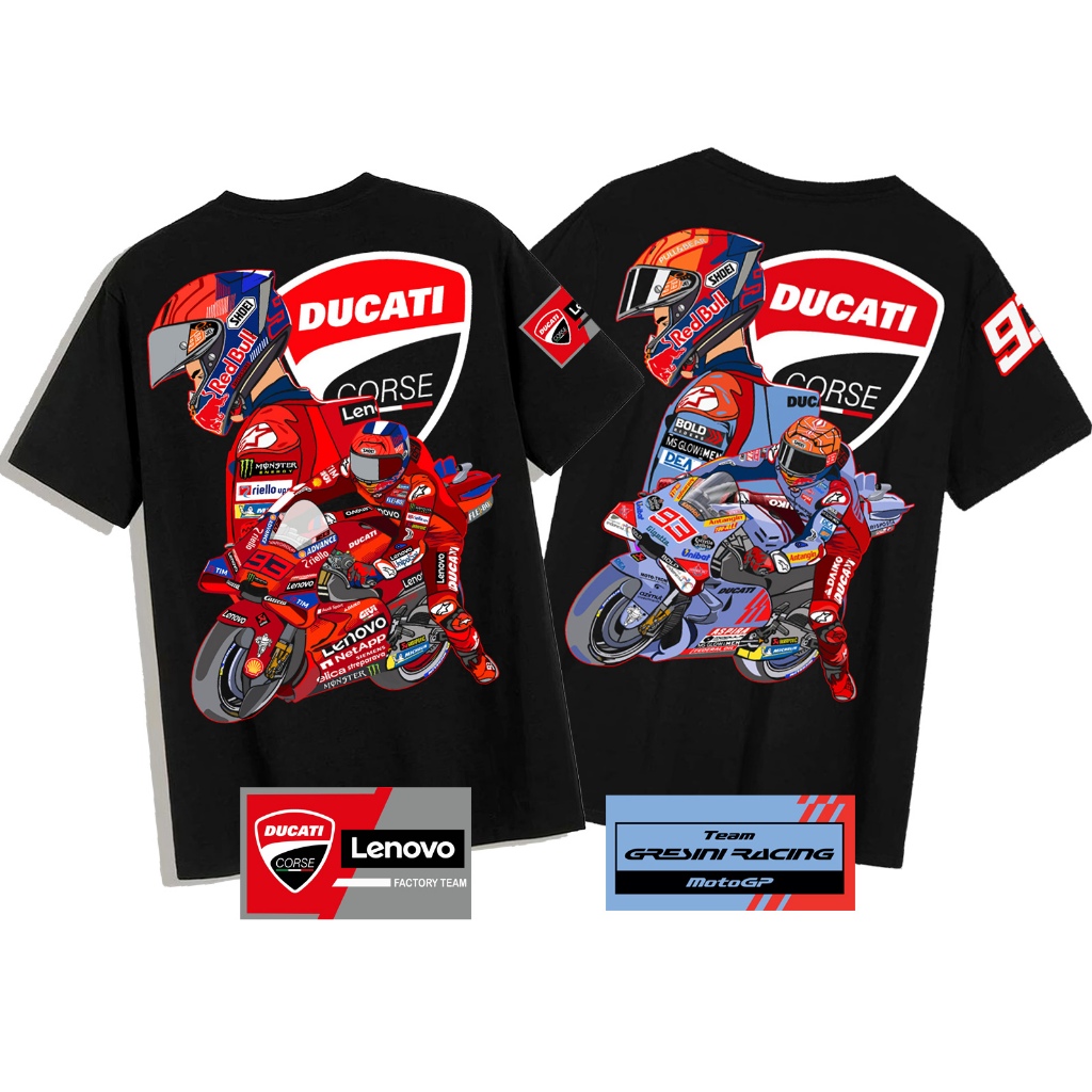 Baju เสื้อยืด MM93 DUCATI CORSE gersini LENUVO UP MM 2025/MOTORGP เสื้อยืด/สําหรับผู้ชาย/ผู้หญิง