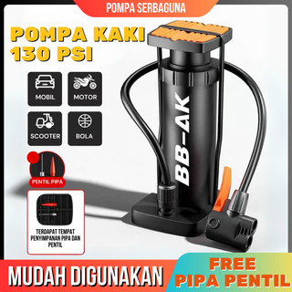 Pompa Multi-Fungsi/Dapat Digunakan Untuk Pompa Sepeda/Mobil /Bola Pompa Portabel/Pompa Tekanan Tinggi/ Pompa Injak/Pompa Kaki