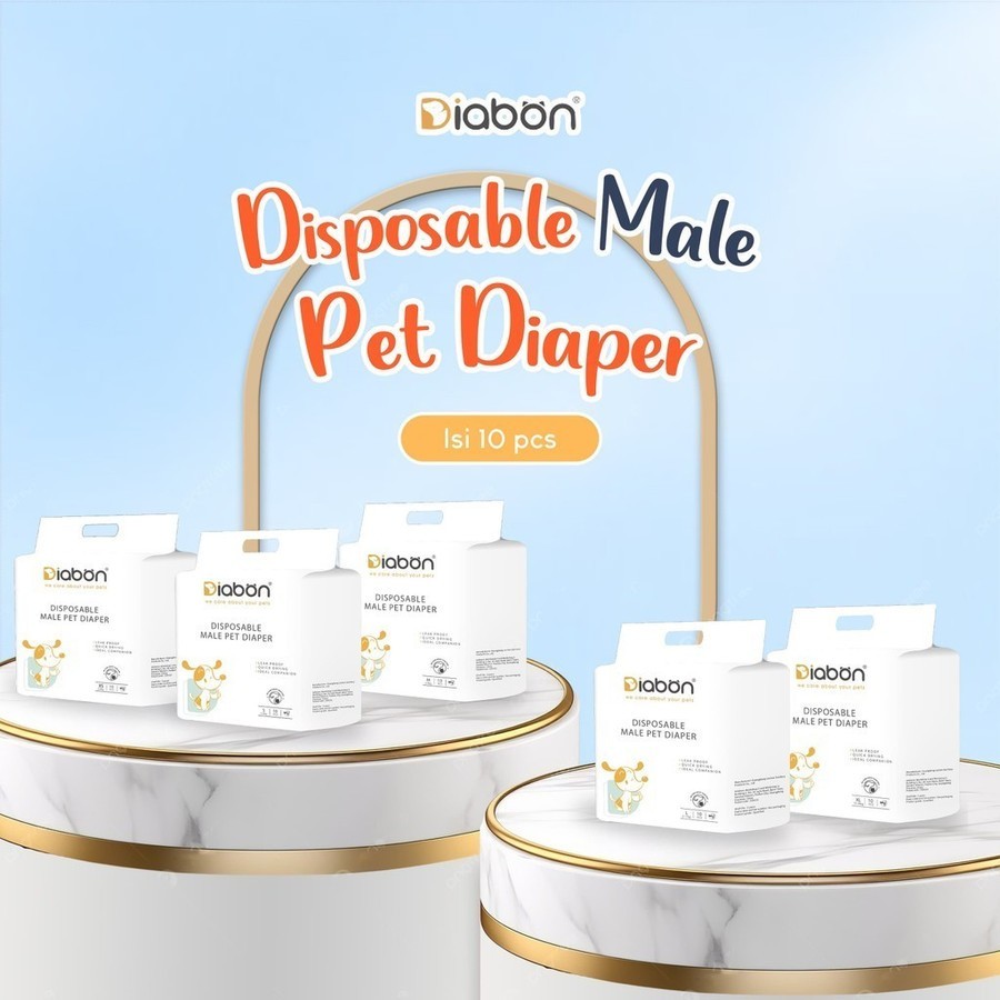 Diabon Male Premium Dog Cat Diabon / Diabon Male Cat ผ้าอ้อมสุนัข / Pampers Diabon Premium Male
