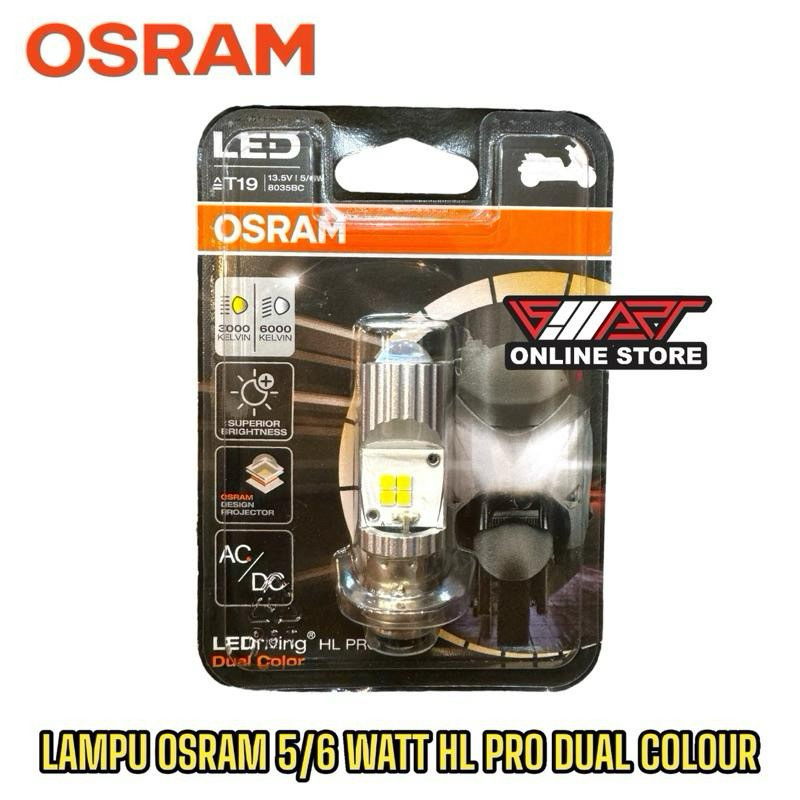 Osram DUCK ไฟ LED / ไฟ LED MOTORCYCLE T19 PRO DUAL COLOR T19 H6 M5 AC DC