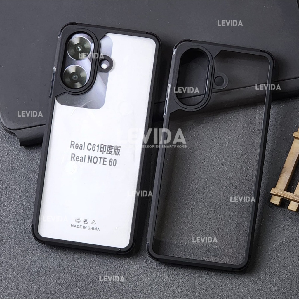 Realme Note 60 Realme Note 60X Case Crystal Transparent / Case Hybrid กันกระแทก Clear Realme Note 60