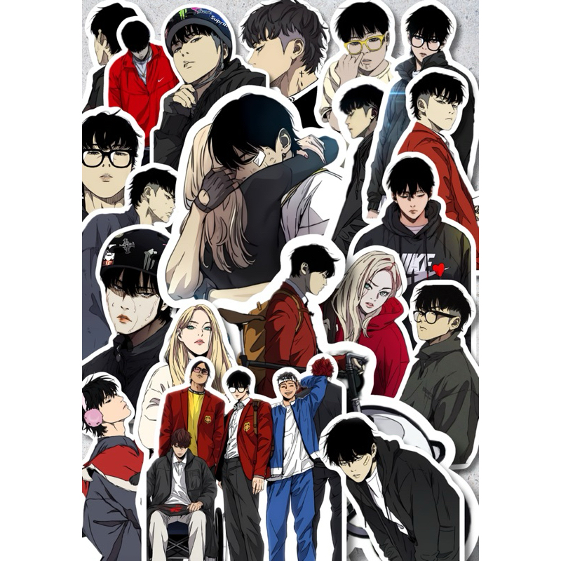 สติ๊กเกอร์ไวนิล AESTHETIC STICKER 20 ชิ้น สติ๊กเกอร์ FIXED GEAR JAY JO JAY HUN WIND BREAKER | กันน้ํ