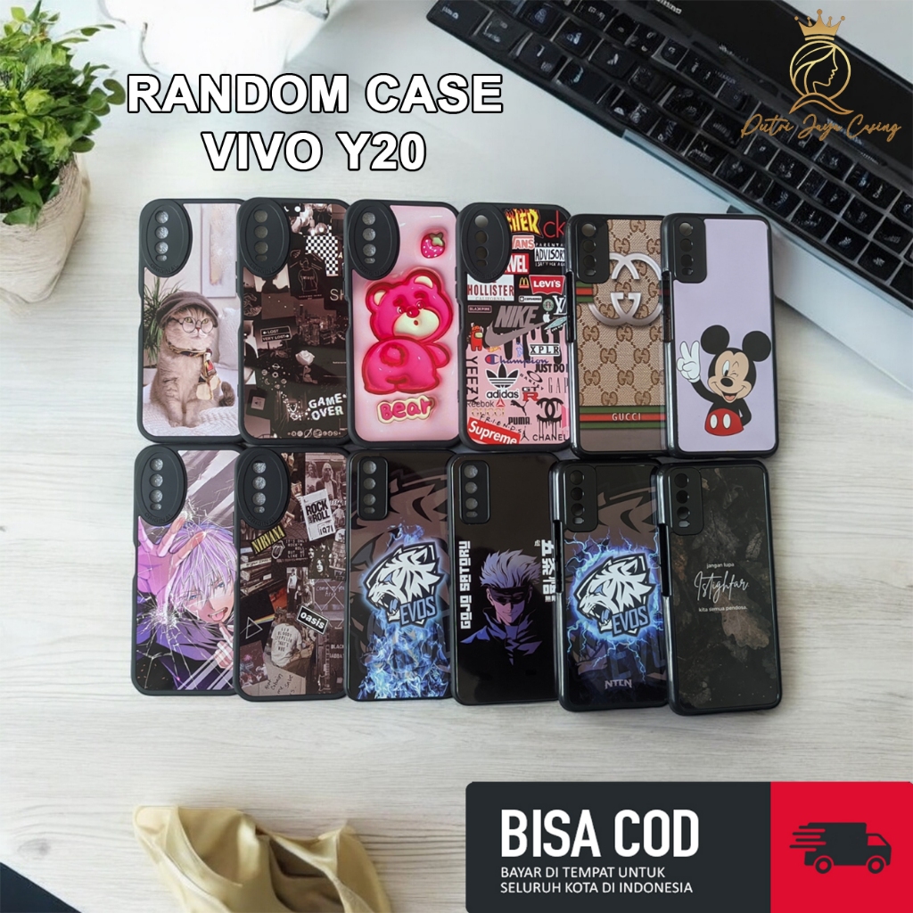 HP WAREHOUSE VIVO Y20 HARDCASE SOFTCASE สําหรับผู้หญิงและผู้ชาย