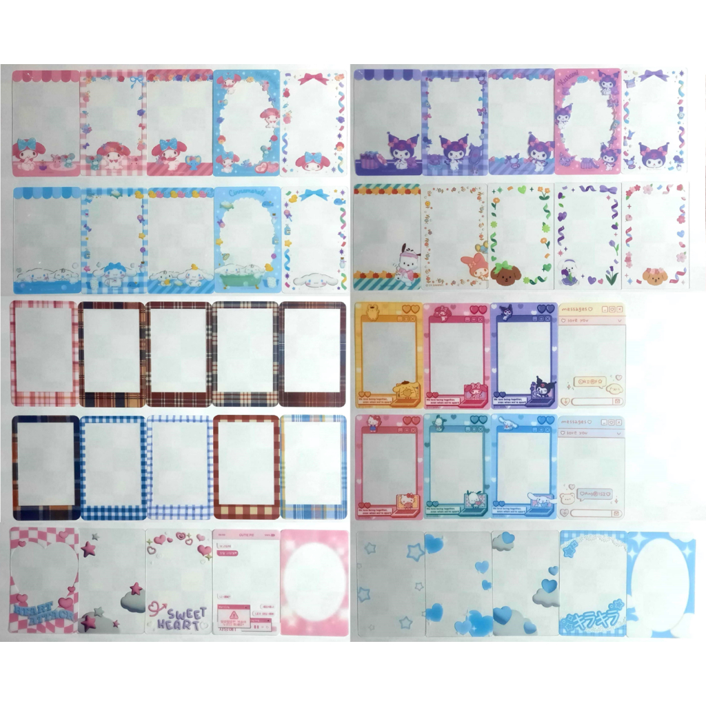 [ใหม่] Sharing PC/Photocard Frame Official Sanrio Daiso Sooang Okiki Kuromi Pochacco Cinnamoroll My 