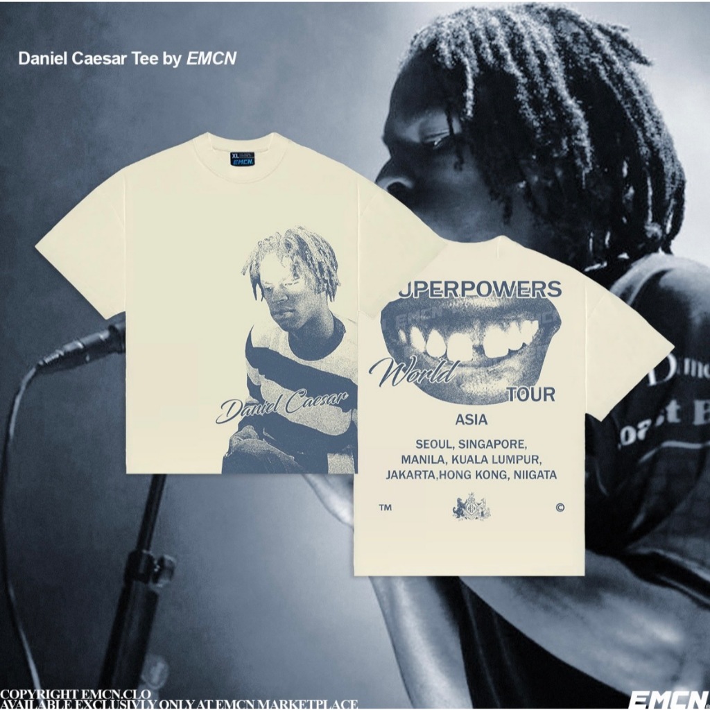 EMCN เสื้อยืดโอเวอร์ไซส์ Daniel Caesar