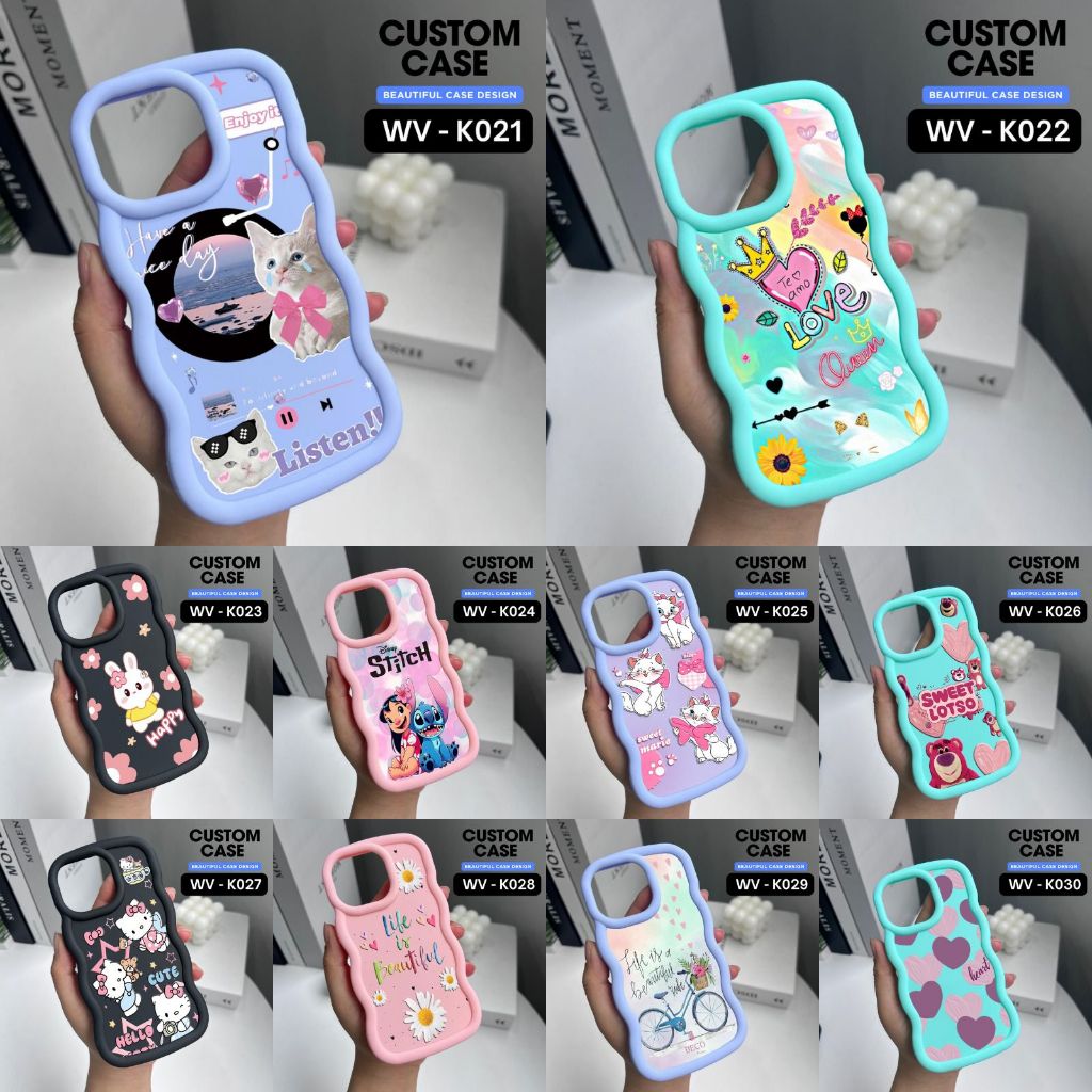 IPHONE 6/IP 6+/IP 7/IP 8/IP 7+/IP 8+ CASE MOTIF CODE WV K021-K030 ⭐️วีนัส เอซีซี